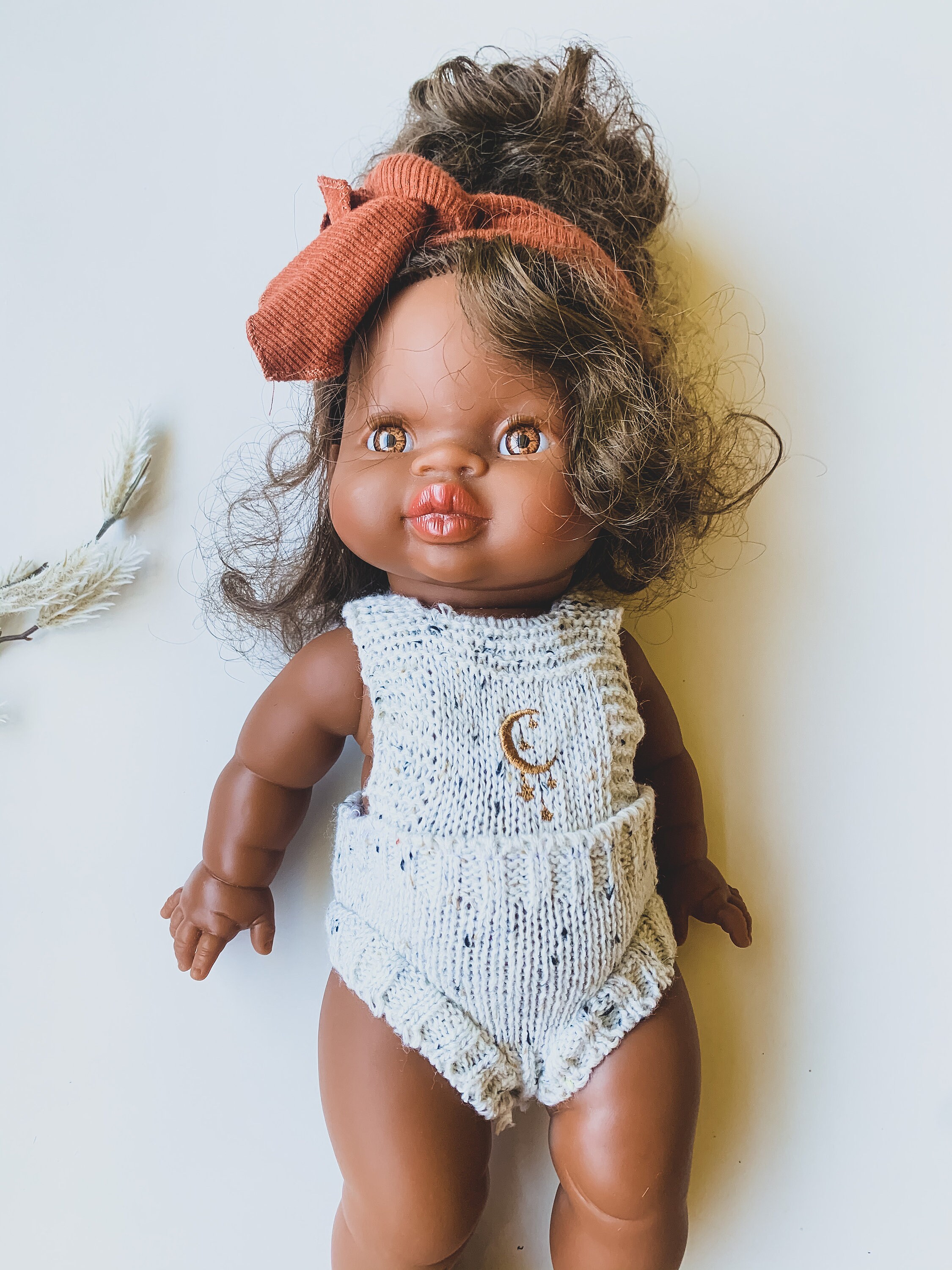 Minikane Doll Clothes Cotton Knitted Fleck Doll Romper Etsy Australia