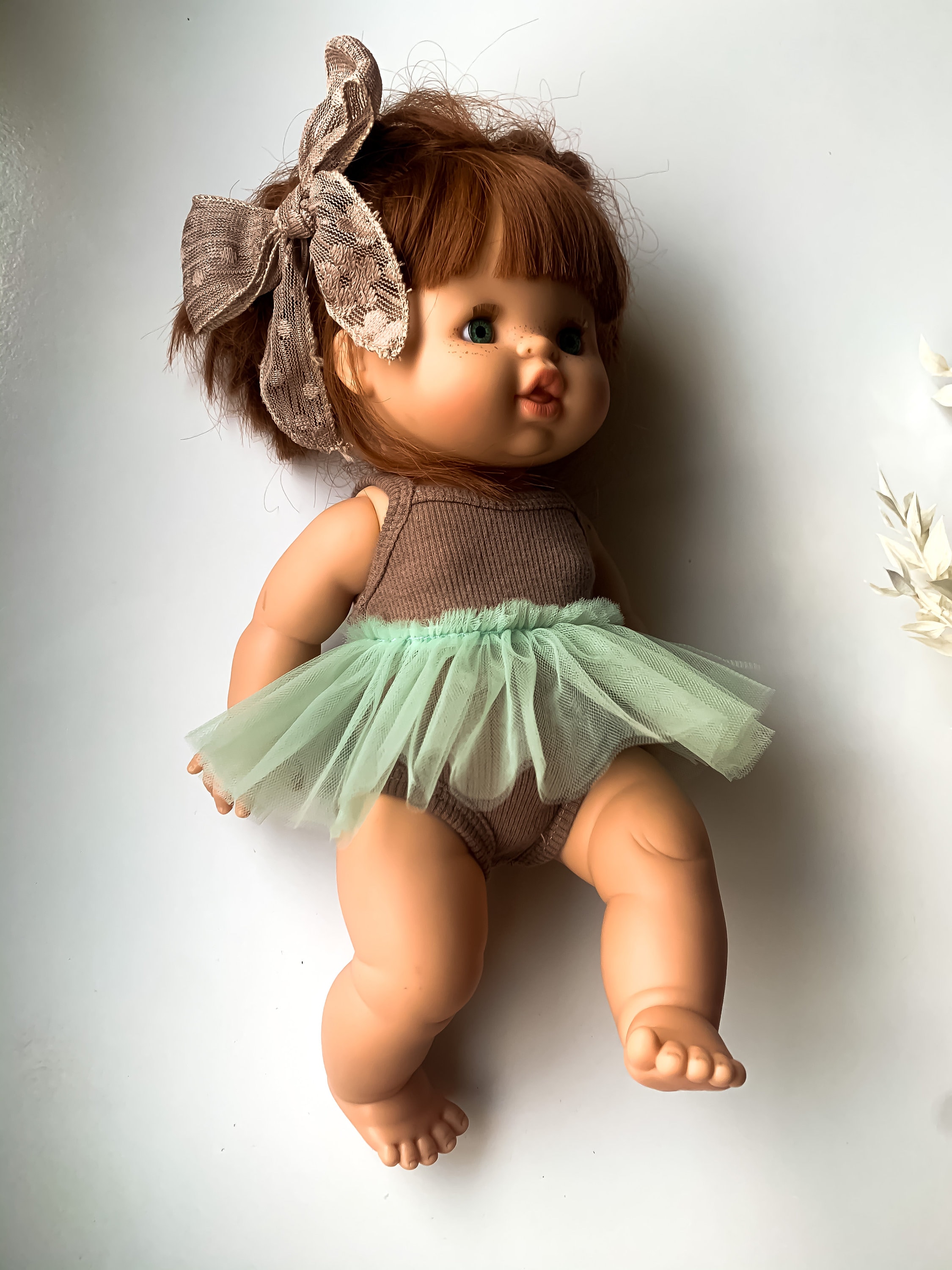 3pc set Minikane doll clothes Cocoa Singlet sage tutu ribbed Etsy