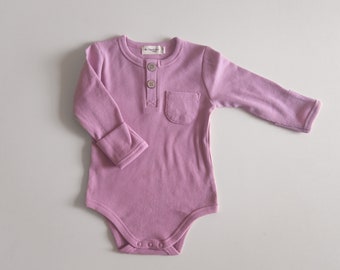 Hochwertige Floral Baby Bodys Kleinkind Essentials Modal Rippen Strampler Blumen bedruckt Outfit Neugeborenen Himbeere