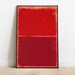 Mark Rothko Poster | Red on Red Print | Modern Art | Wall Decor | Art Print | Art Decor | Abstract Art