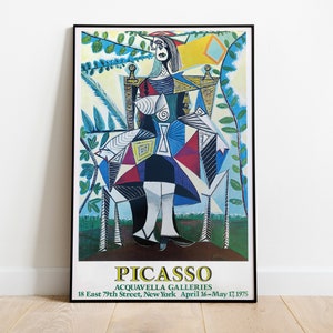 Pablo Picasso Le Cubisme Exhibition PosterDemoiselles d'Avignon Modern Art 