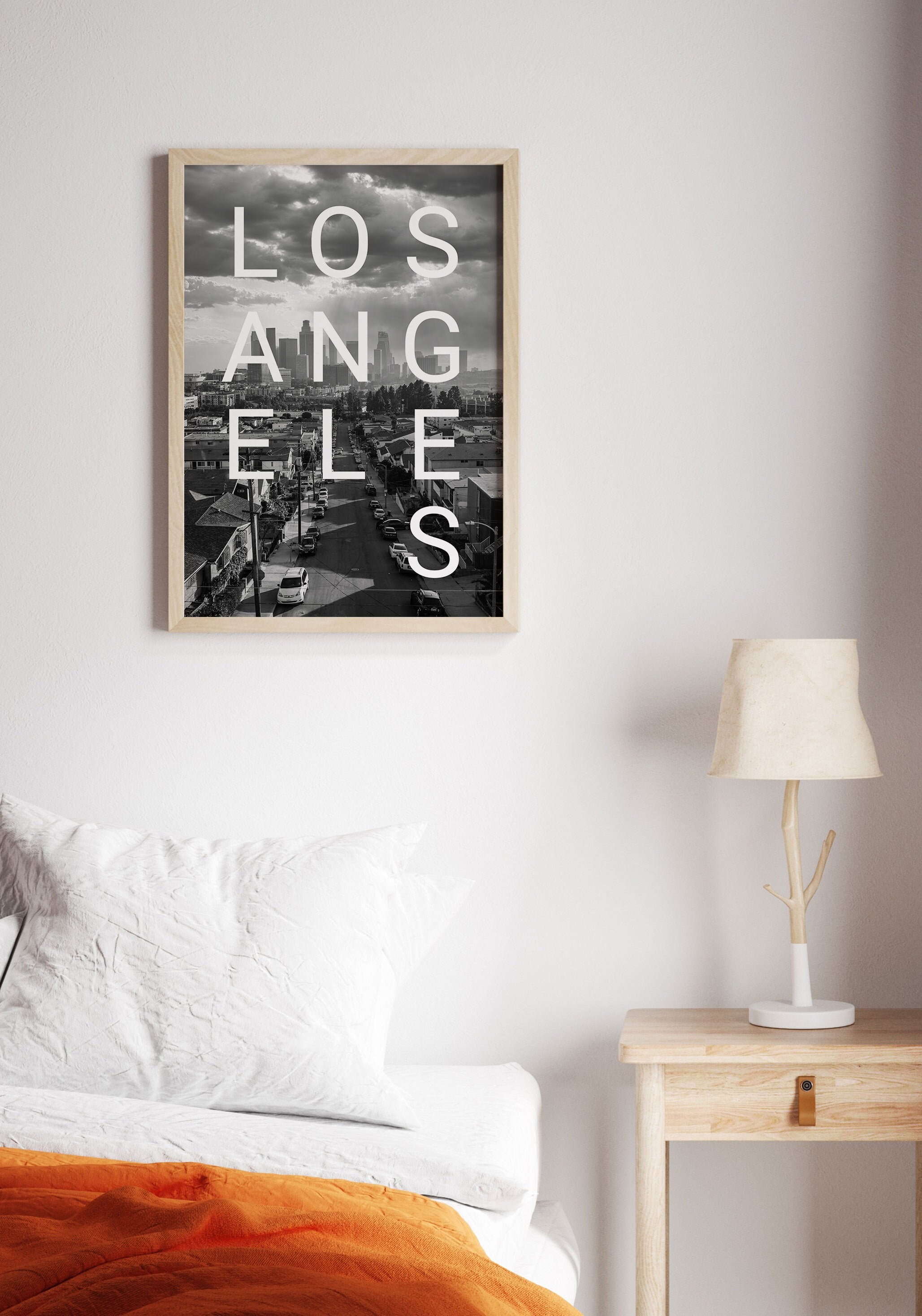 Los Angeles Wall Decor Print Los Angeles Print Poster Los Etsy