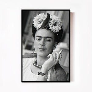 Frida Kahlo Rauchen historische Fotografie Frida Kahlo Druck | Etsy