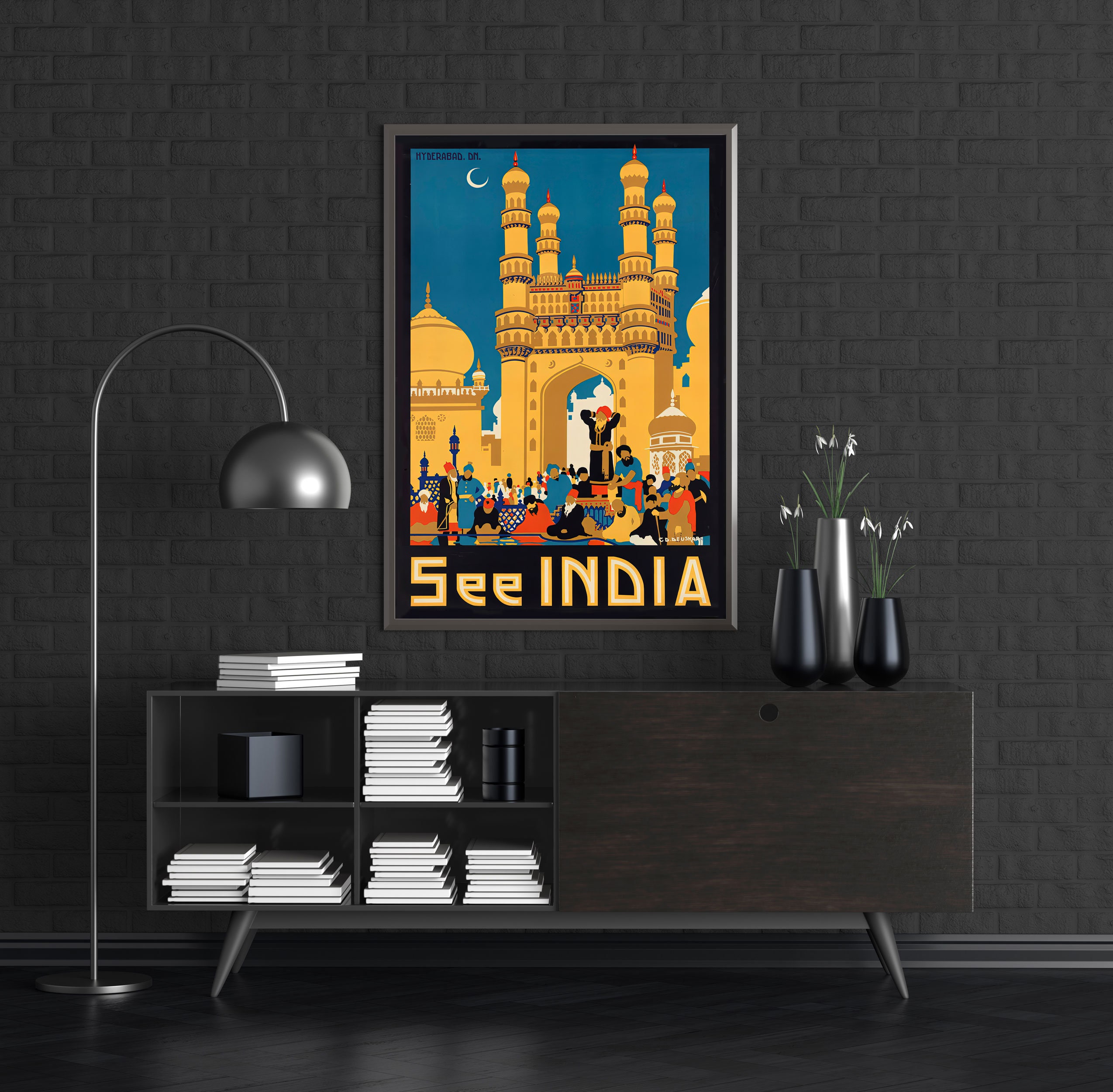 India Wall Decor Print India Vintage Poster Vintage Print Etsy