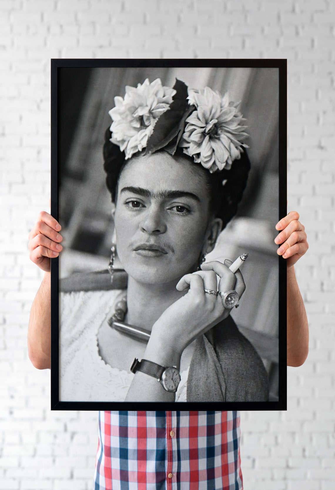 Frida Kahlo Rauchen historische Fotografie Frida Kahlo Druck | Etsy