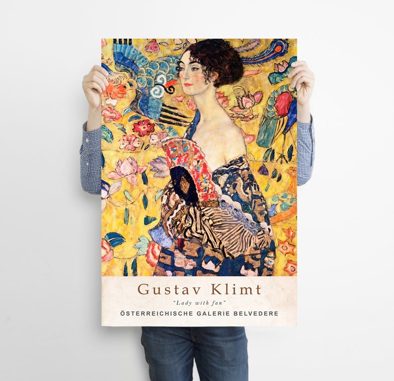 Gustav Klimt Exhibition Poster Gustav Klimt Print Modern Etsy