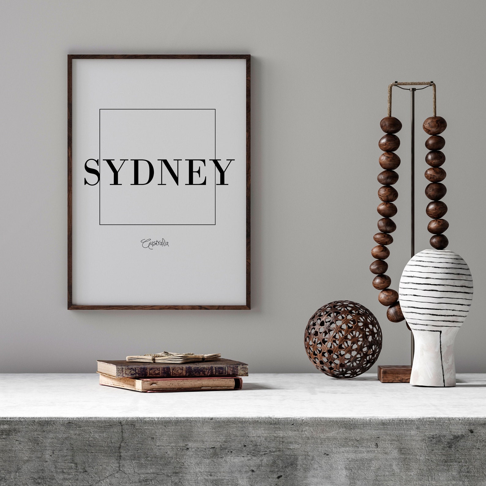 Sydney City Wall Decor Print Sydney Art Travel Poster | Etsy