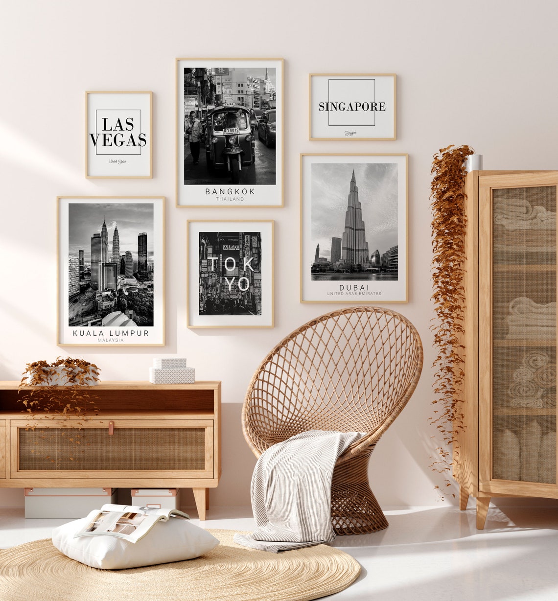 Singapore City Wall Decor Print Singapore Art Travel Poster | Etsy