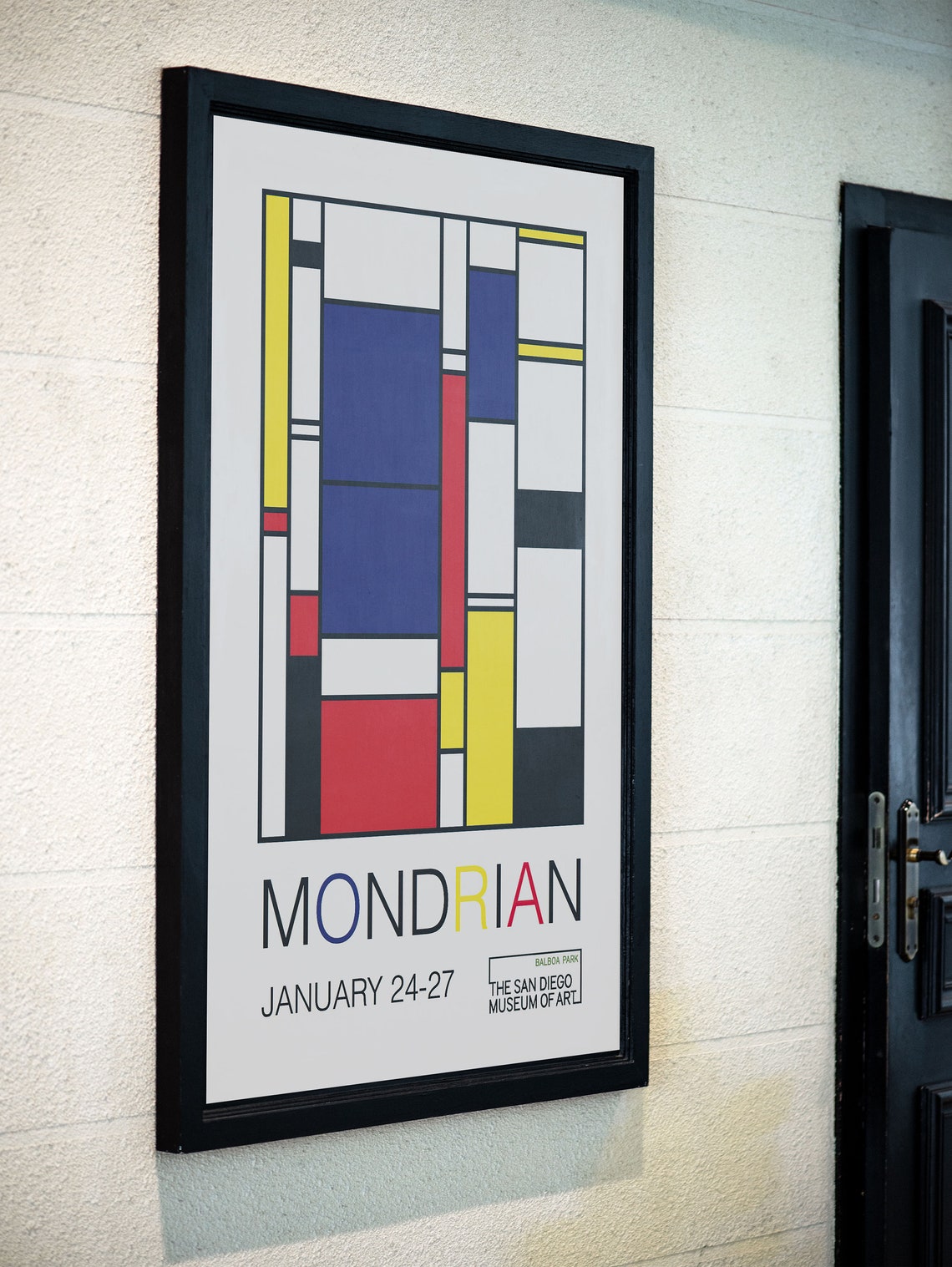 Piet Mondrian Exhibition Poster Piet Mondrian Print | Etsy