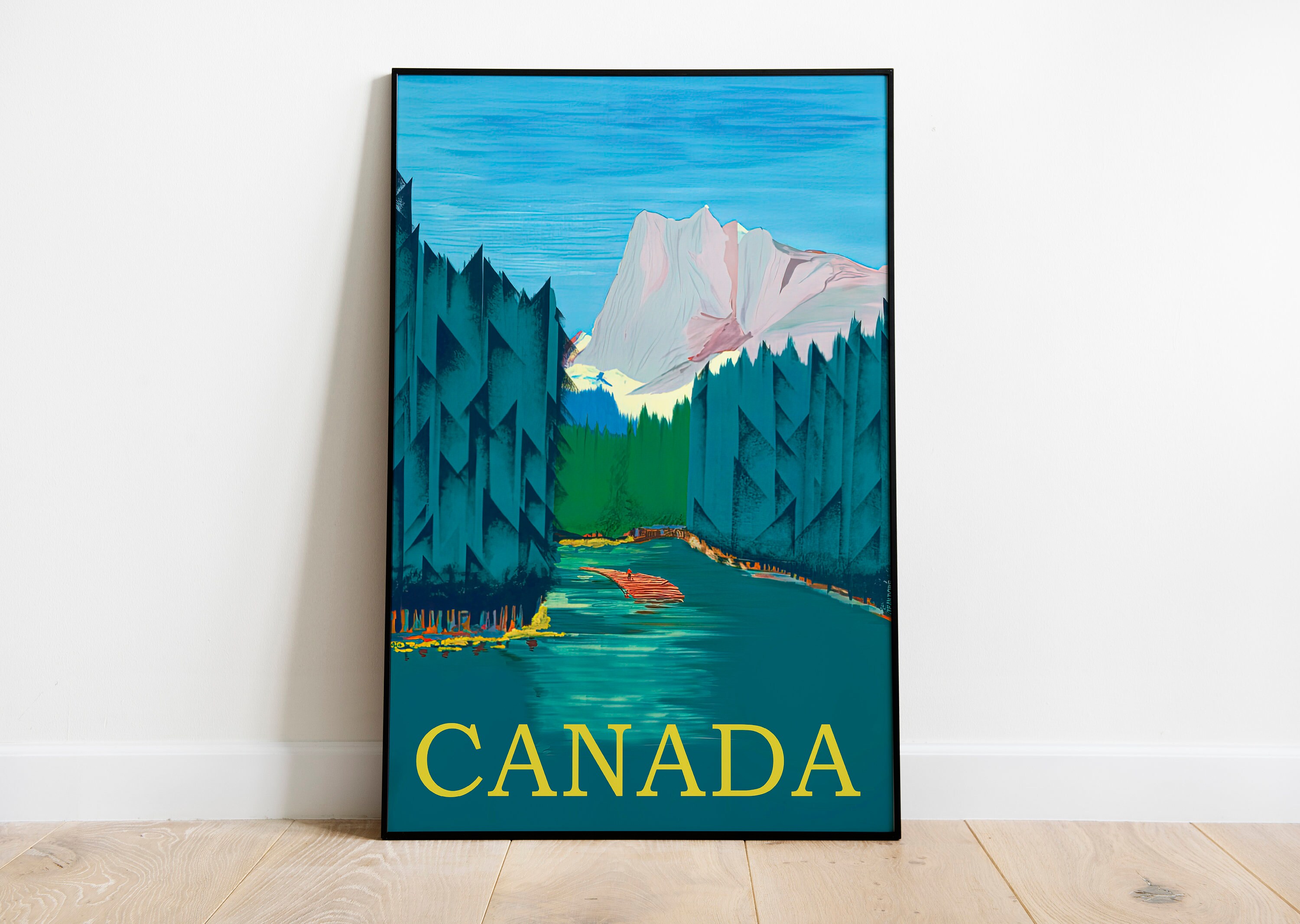 Canada Wall Decor Print Canada Vintage Poster Vintage Etsy