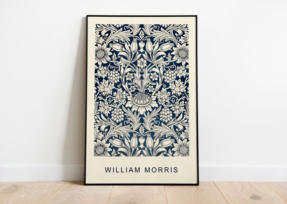 William Morris Exhibition Print William Morris Poster Etsy