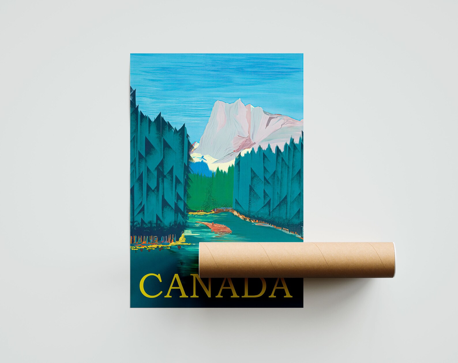 Canada Wall Decor Print Canada Vintage Poster Vintage Etsy
