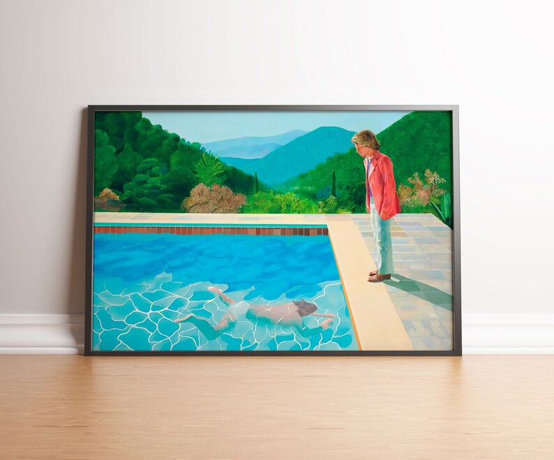 david hockney pool two figures