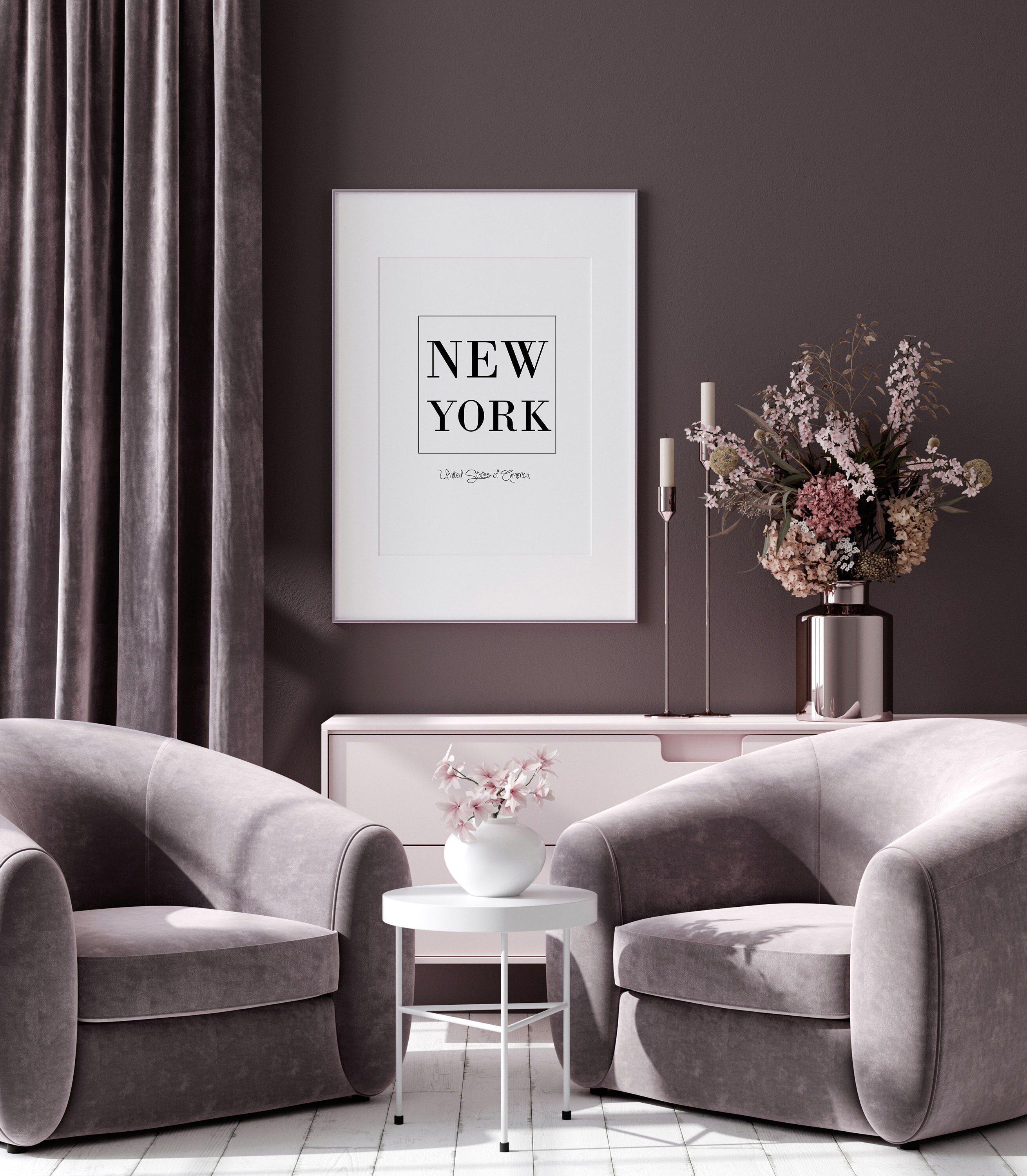 New York City Wall Decor Print New York Art Travel Poster | Etsy