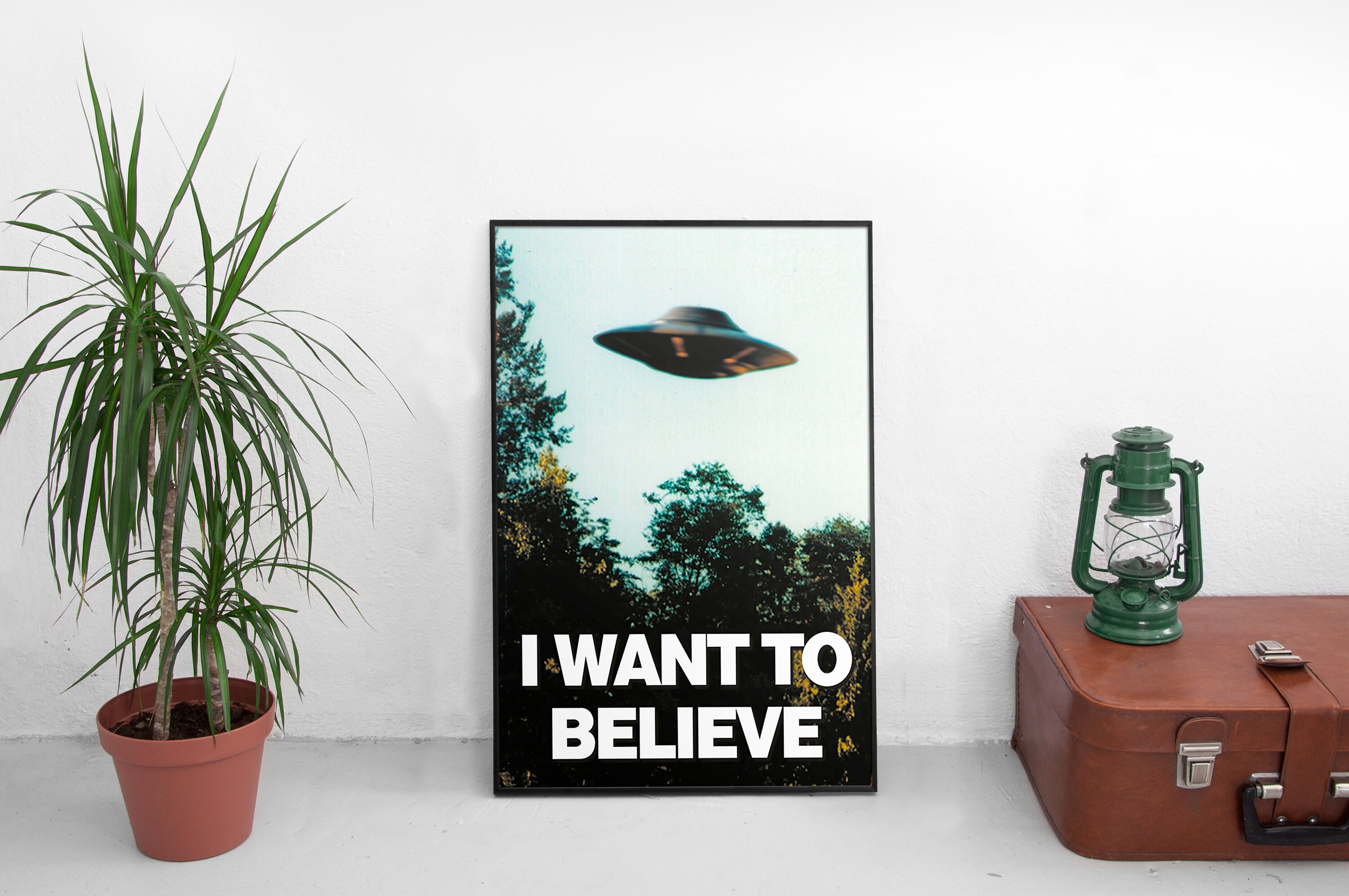 X Files I Want to believe poster High Quality Print UFO | Etsy