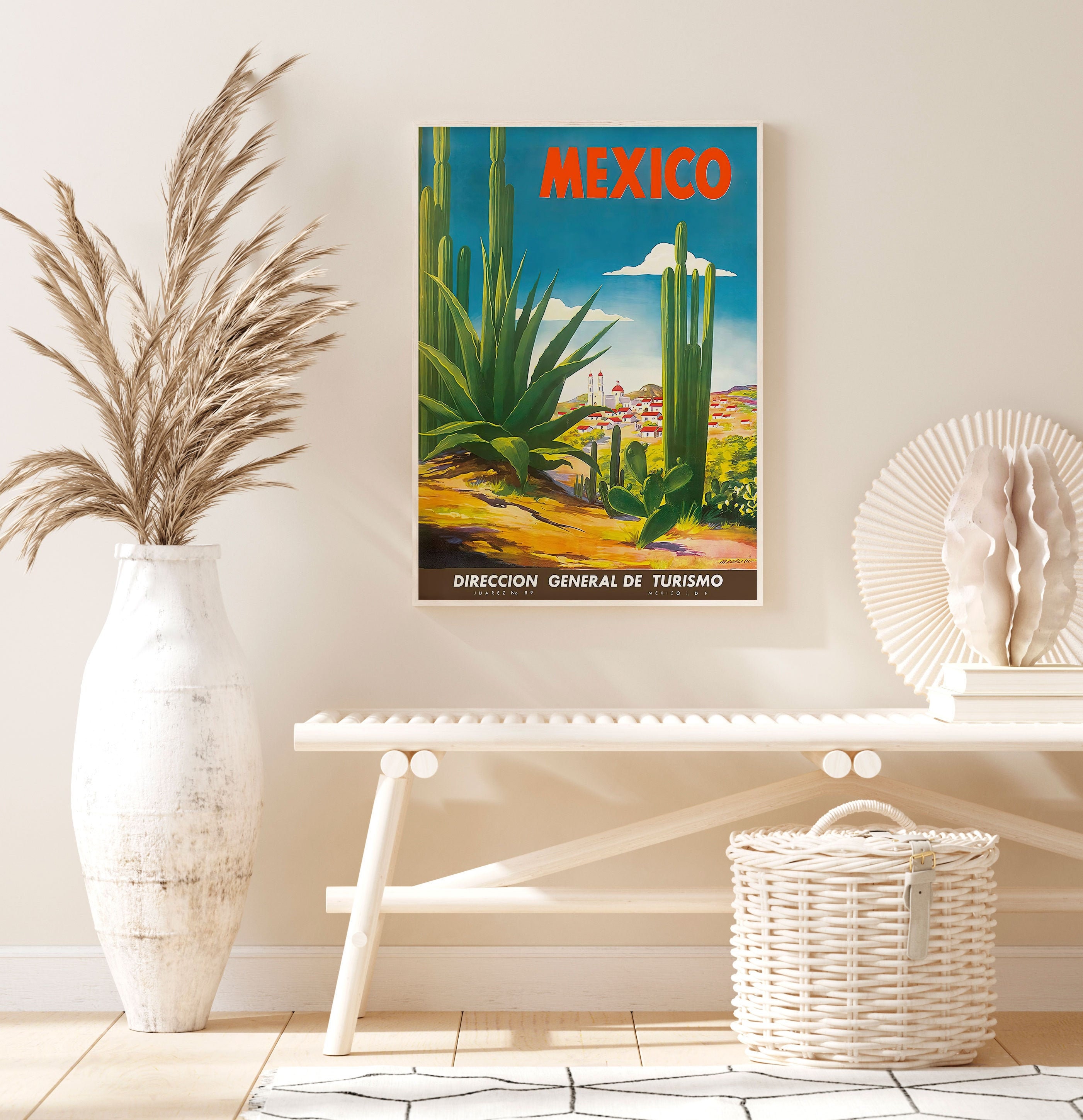 Mexico Wall Decor Print Mexico Vintage Poster Vintage Etsy