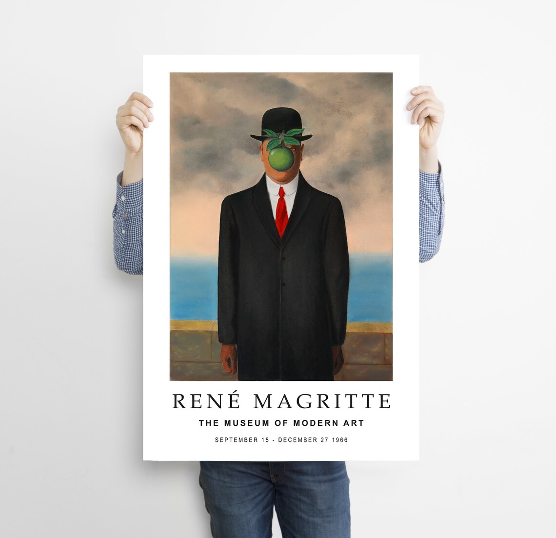 Rene Magritte Exhibition Poster Le fils de l'homme Print Etsy Rene Magritte Exhibition Poster Le fils de l'homme Print Etsy