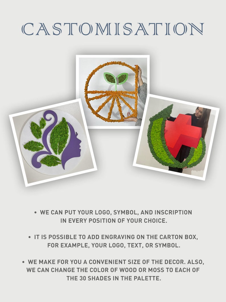 Extra Large Natural Dried Moss Wall Art Wall Moss Decor Moss Etsy