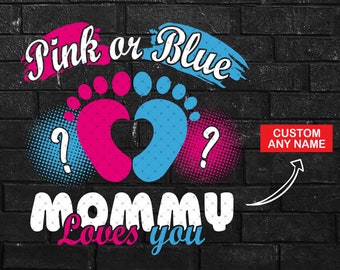 Pink Or Blue Svg Etsy