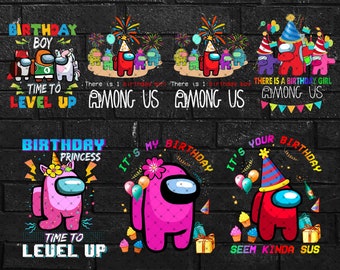 Download Among Us Birthday Svg Etsy