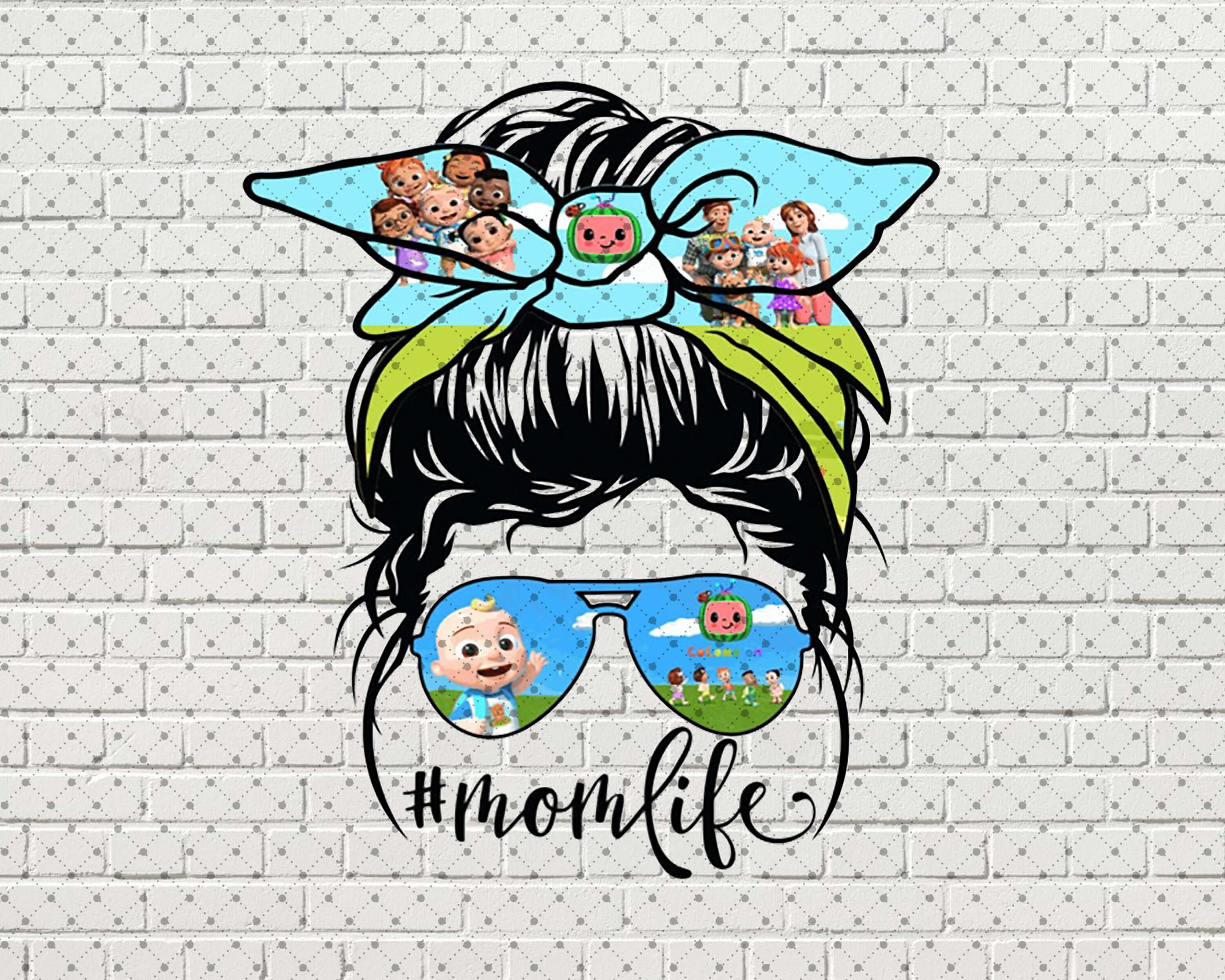 Download Messy bun cocomelon mom life digital file for sublimation ...