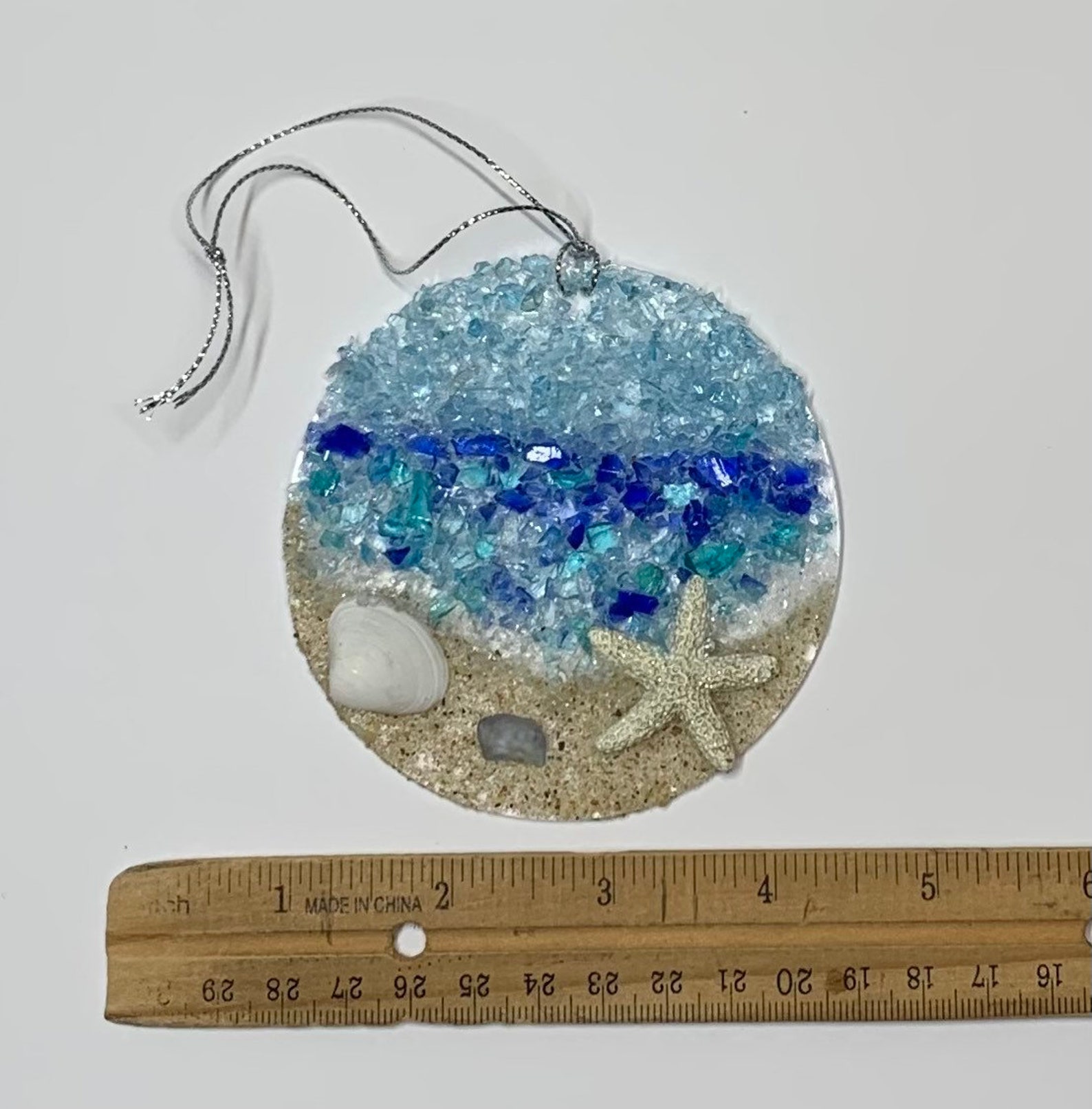 Sea Glass Suncatcher Ocean Horizon Beach Ornament Beach Lover Gift
