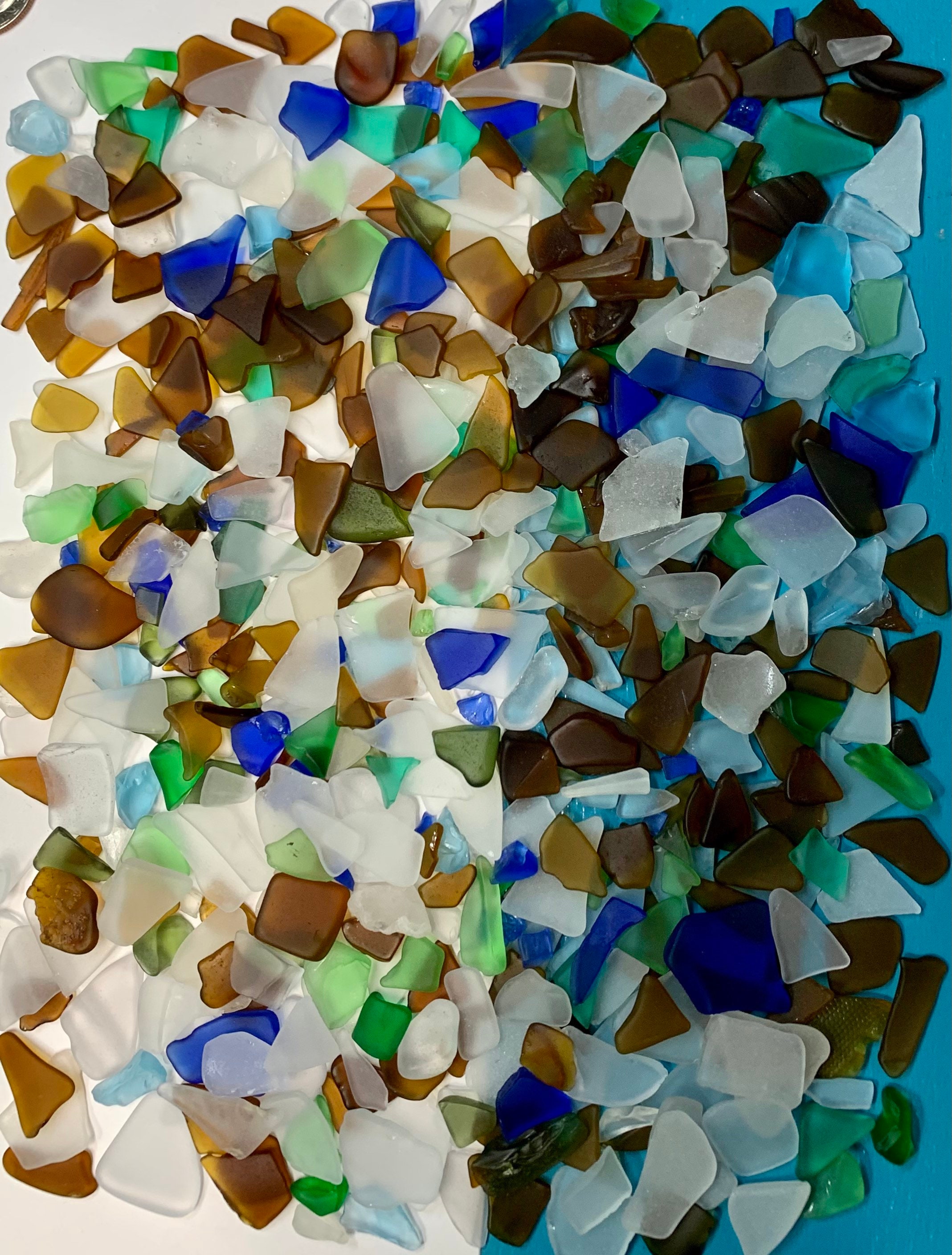 Sea Glass Beach Glass Genuine Mixed Colors .75 inches and Etsy