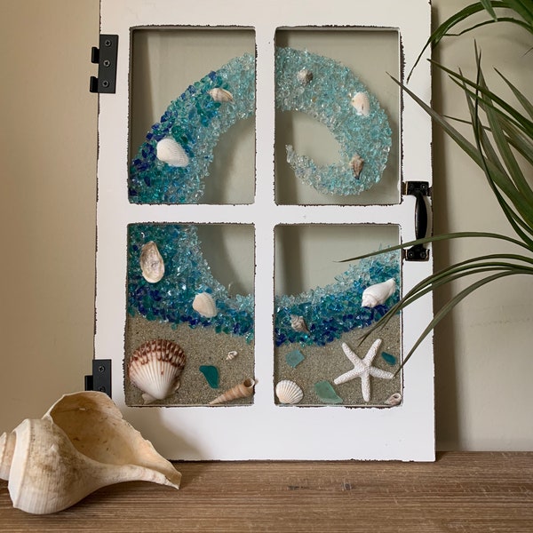 Sea Glass Art Etsy