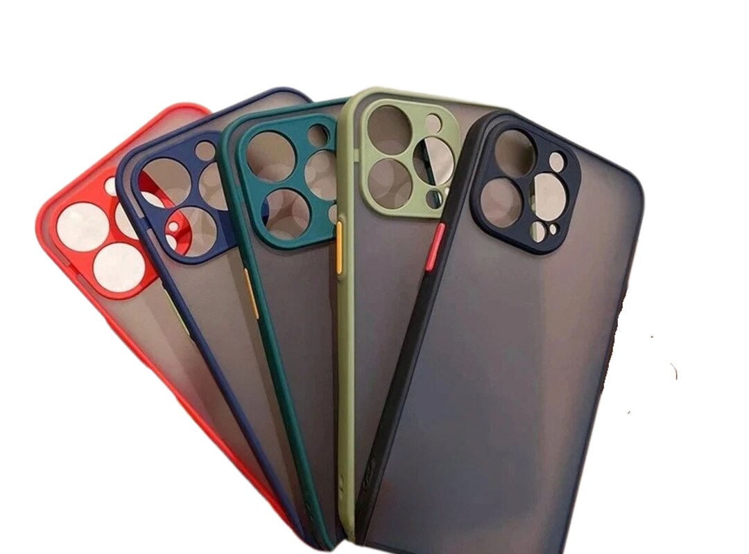 Matte Phone Luxury Matte Phone Case for iPhone 14 13 12 11 15 Pro Max Mini Soft ...