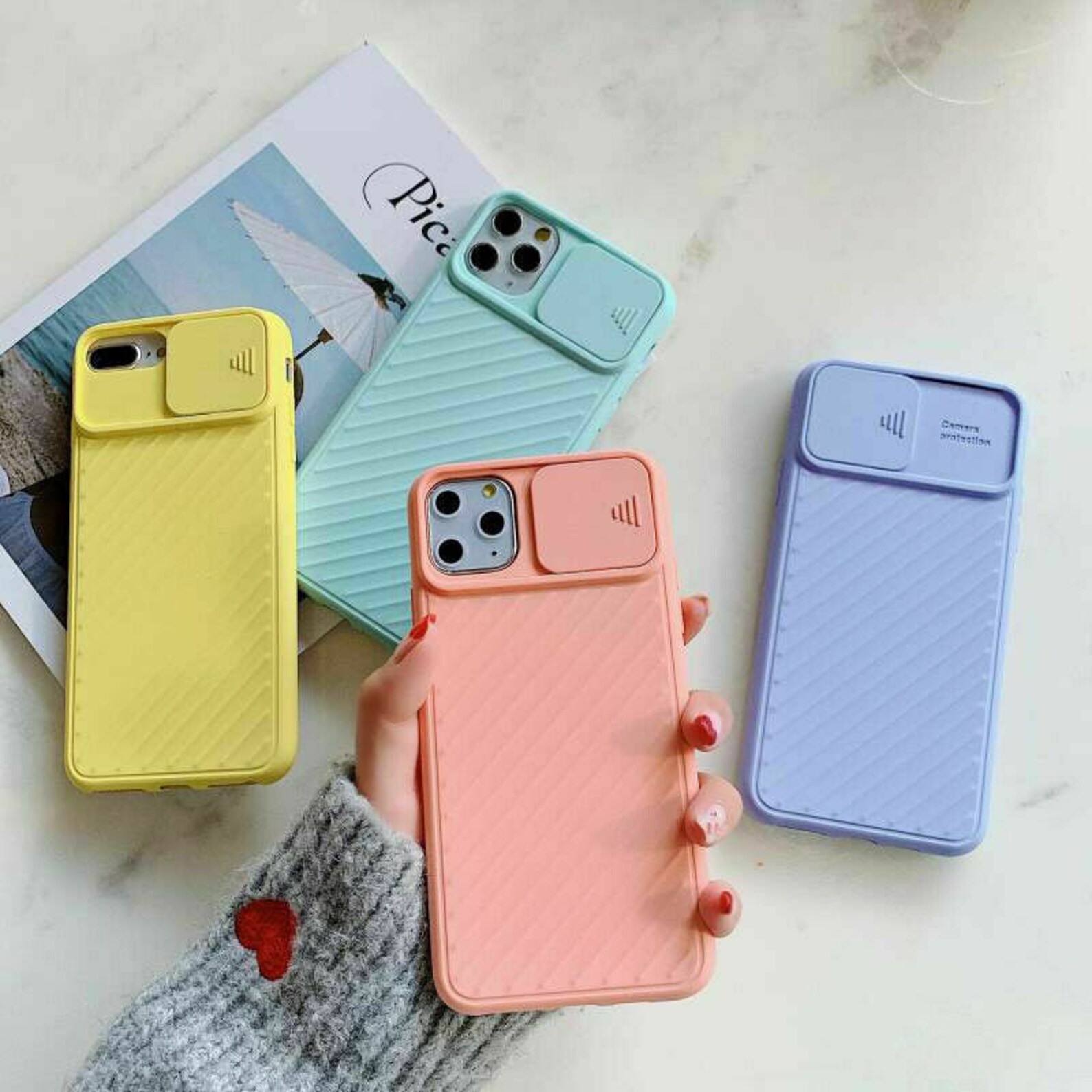Slide Camera Lens Protector Phone Case for Iphone 12 11 Pro Etsy UK