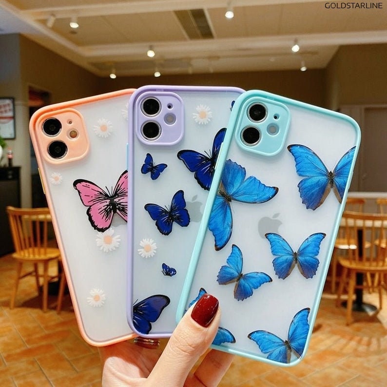 Butterfly Cute Phone Case Iphone 11 Pro Max Case Iphone Xs Etsy