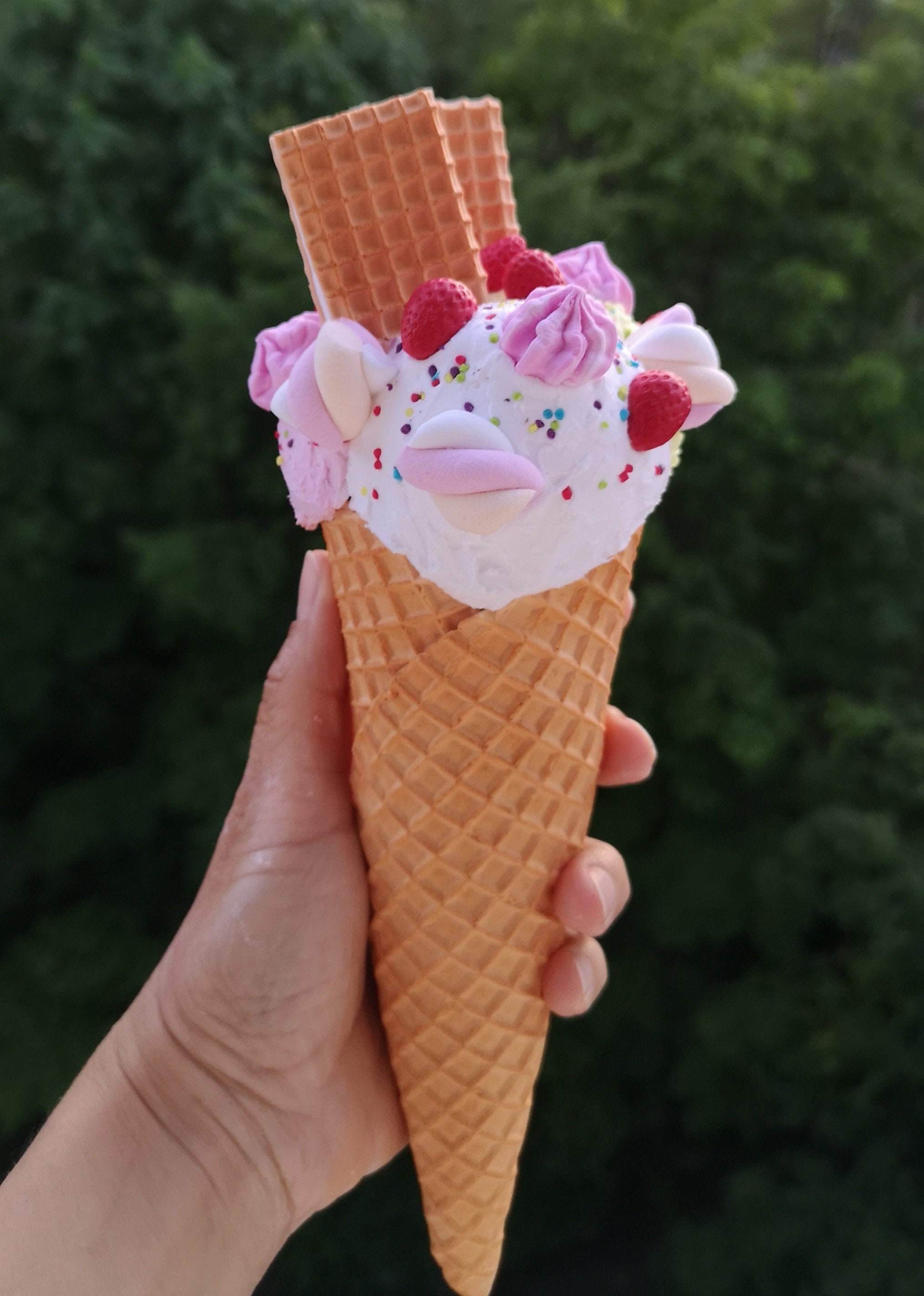 9 Fake Ice Cream Cone/fake Food Props/fake Ice Cream for Etsy