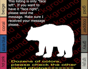 Bear Silhouette Die Cut Vinyl Decal for Car Window, Phone, Mountain Life AM006