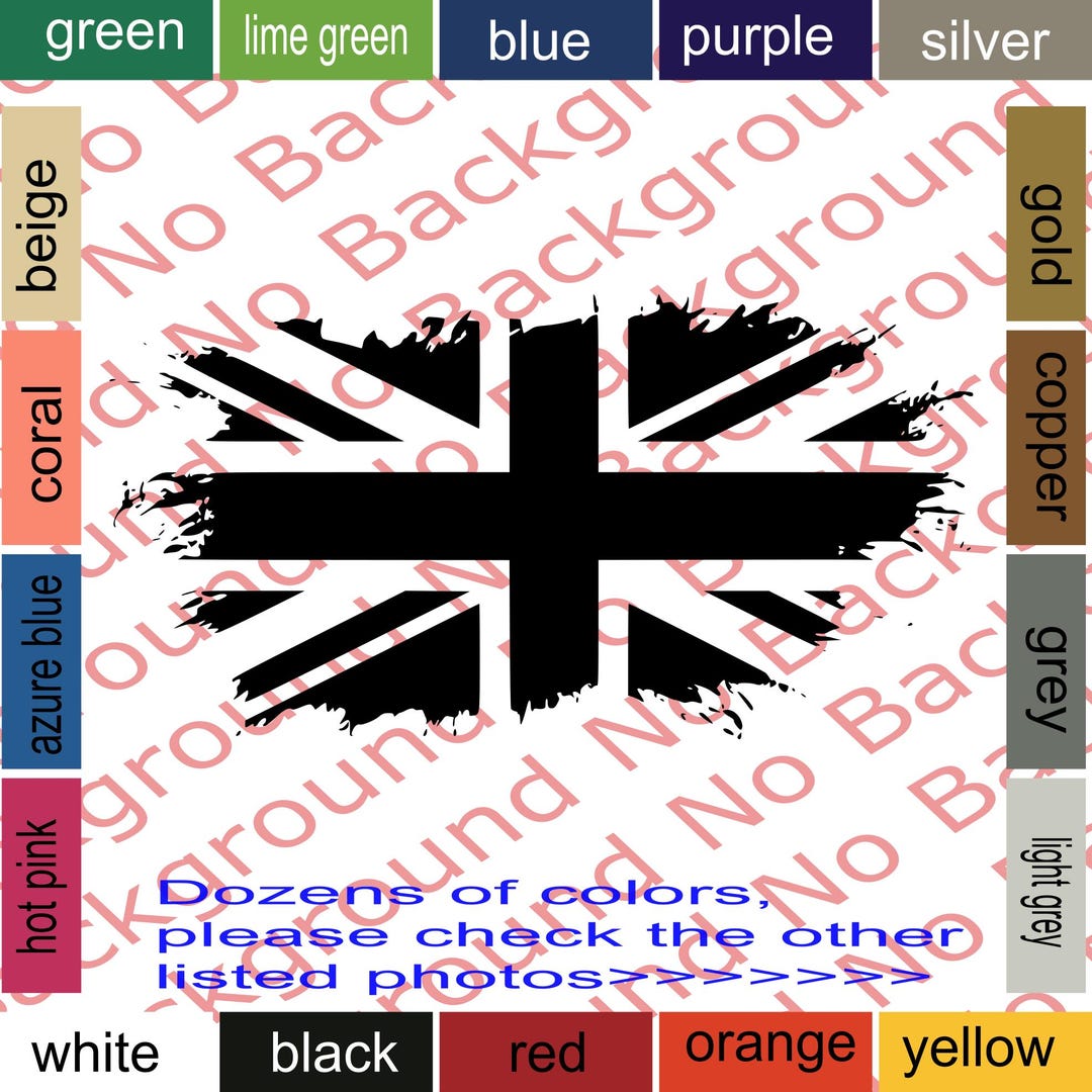 Distressed UK Union Jack Vinyl Decal Sticker - Etsy