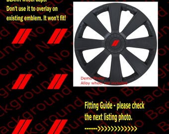 Set of 6 pieces x Racing Slant Stripes/Dashes/Harsh Vinyl Decal Die Cut Sticker for Blank Wheel Center Cap No Background RC127