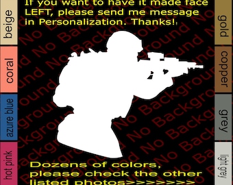 USA United States Soldier Vinyl Die Cut Decal Sticker for Army Navy Air Force Military Combat Veteran Retired Car Truck Window Bumper AY035