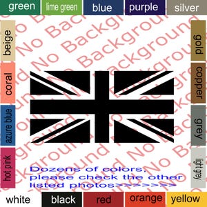 UK Union Jack Flag Vinyl Die Cut Decal Sticker Great Britain United Kingdom Patriotism Fits Range Land Rover Mini Cooper British Car UK001