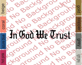 In God We Trust USA Constitution Congress Motto Vinyl Patriotic Die Cut Sticker Decal Patriotic for Car Windows Windshield Fenders US039