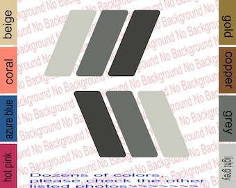 Gray Color Racing Slanted Stripes Vinyl Die Cut Decal Sticker for 4RUNNER Tacoma Tundra Toyota Off Road Sports | Custom Colors | TY009