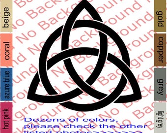 Trinity Triquetra Vinyl Die Cut Decal Sticker Christian Celtic Knot Symbol for Phone Laptop Bumper Car Fender windows JS027