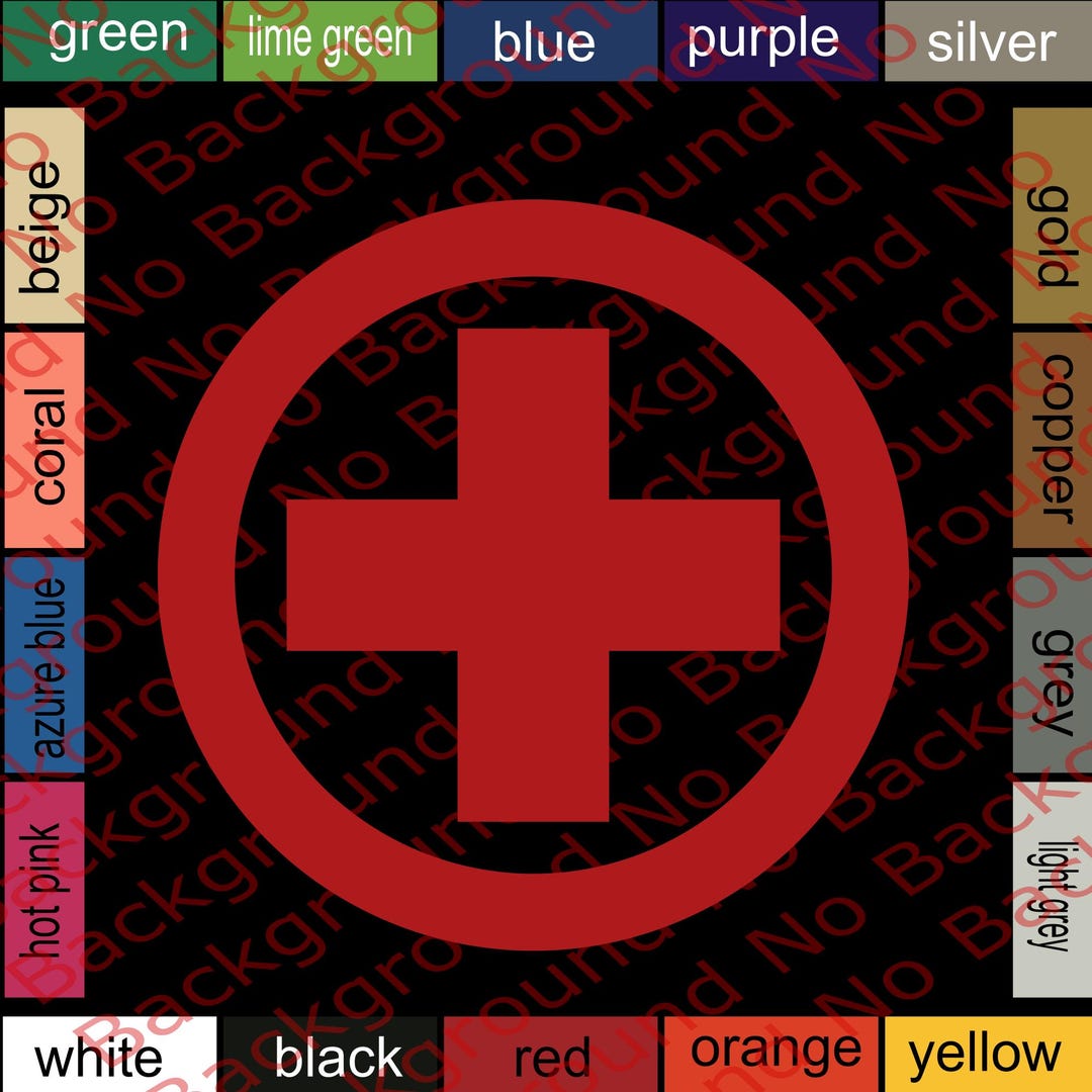 Red Cross Sign Sticker Red Cross Vinyl Die Cut Decal Sticker | Medical First Aid Kits Sign ...