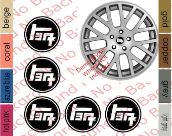 5 pcs x Vintage TEQ Wheel Cap Decals Die Cut Stickers for Alloy Wheel BLANK Center  Caps Fits 86 Corolla Circle Round Japanese JDM TY001