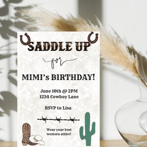Western Birthday Invitation | Rodeo Birthday