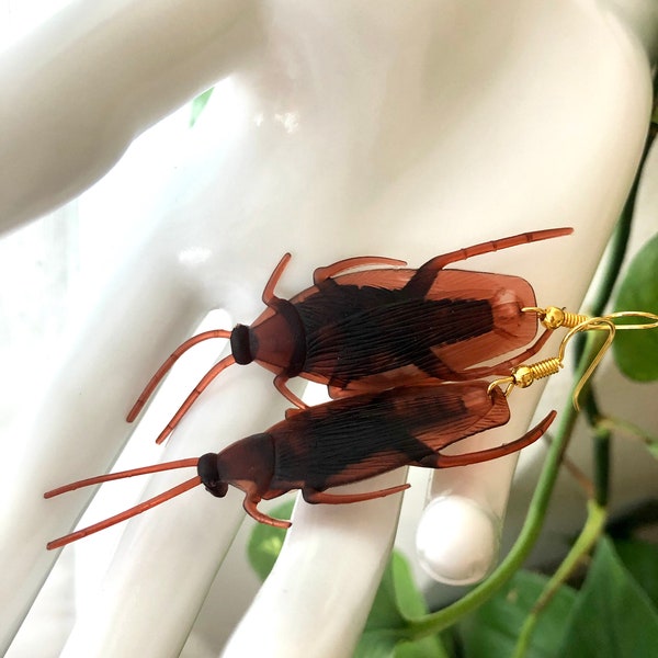 Cockroach Earrings - Funny Prank Earrings - Gifts for Her