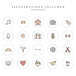 90 Lifestyle Instagram Highlight Icons Soft Pastel Icons - Etsy