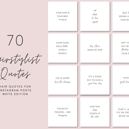 70 Hair Stylist Instagram Quotes Instagram Post Social - Etsy 70 Hair Stylist Instagram Quotes Instagram Post Social - Etsy