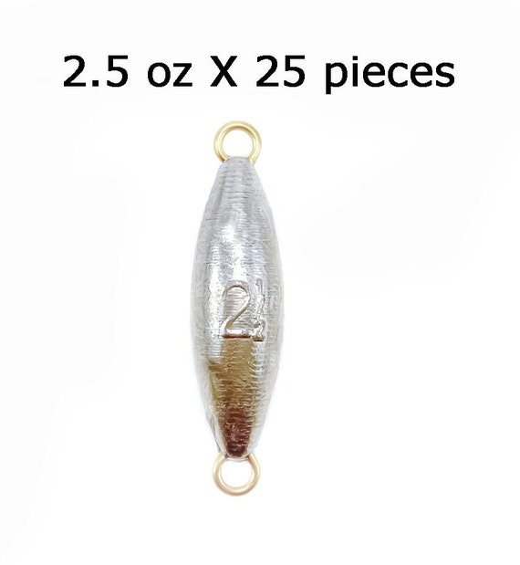 Oz Inline Trolling Torpedo Sinker 25 Pieces