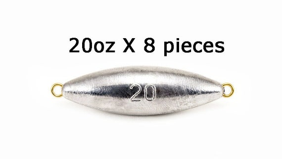 20oz Inline Trolling Torpedo Sinker 8 Pieces 