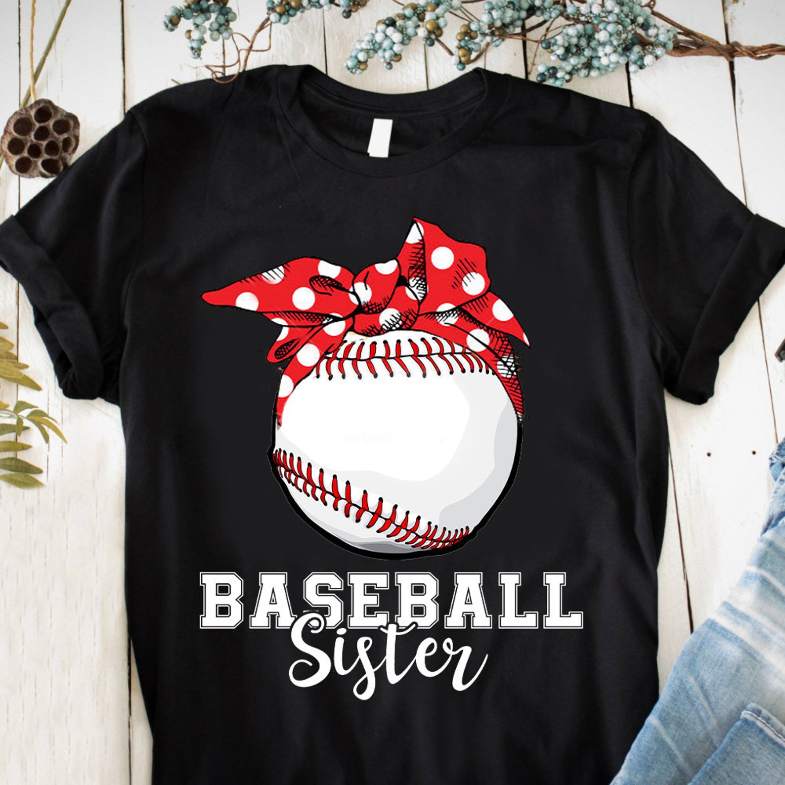 Baseball Sister T Shirt Baseball Ts For Baseball Fans Etsy 