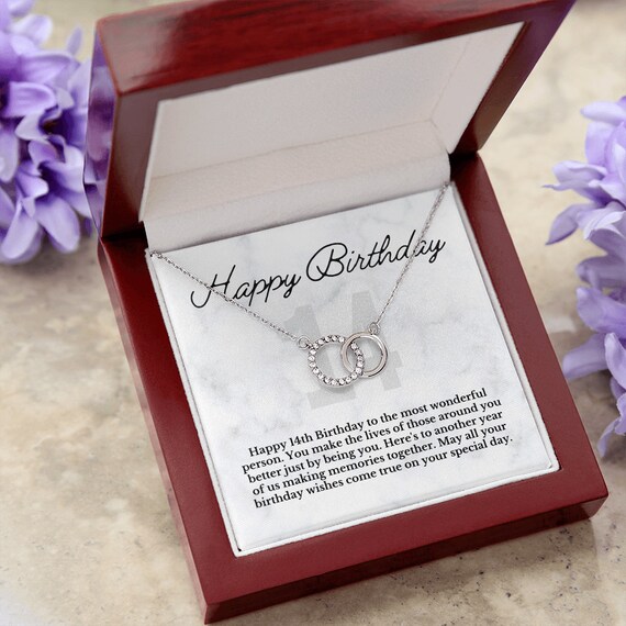 14th Birthday Gifts for Girls Gift for Daughter Sterling Silver 14